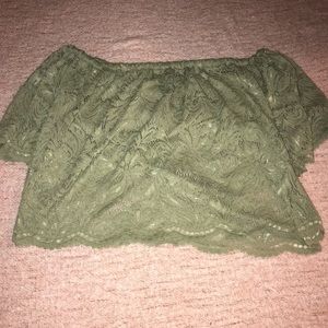 Lace crop top